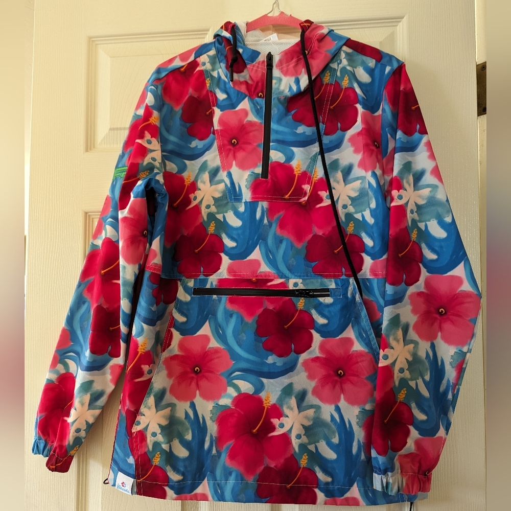 NWOT Asnowha Snowboarding Jacket, Hawaiian themed, Never worn